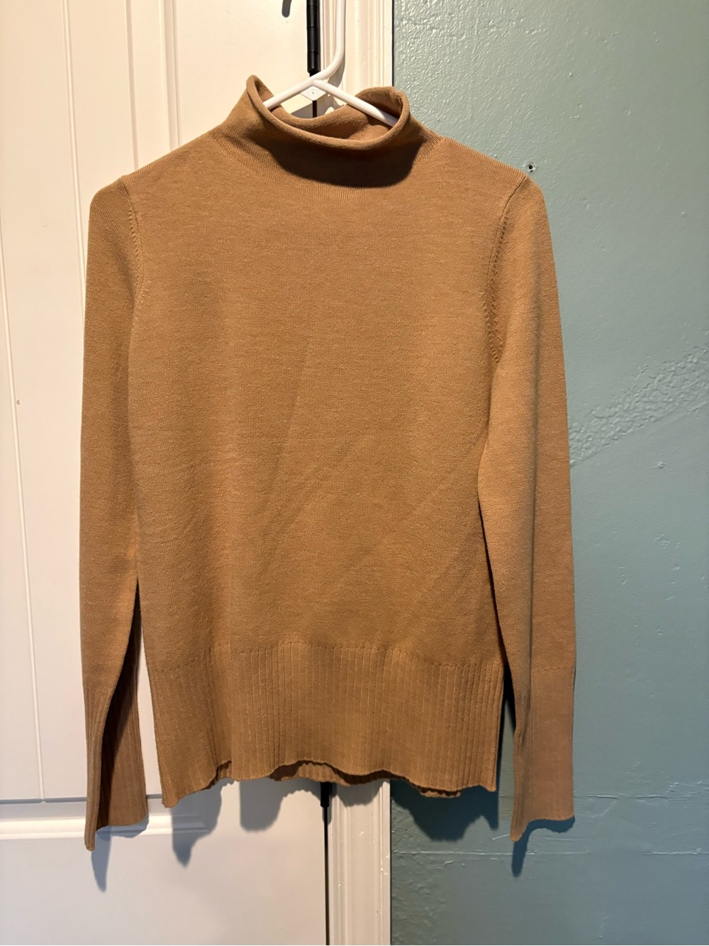 French Connection Camel Turtleneck Sweater